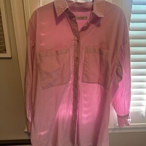 Abercrombie & Fitch Pink Shirt Dress